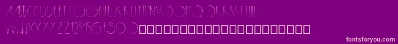 Metropolis Font – Pink Fonts on Purple Background