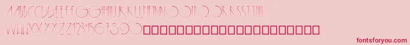 Metropolis Font – Red Fonts on Pink Background