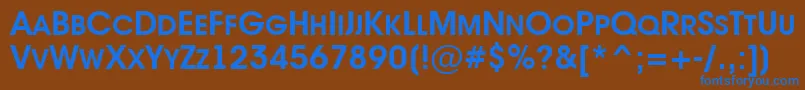 AAvantetitlercpsupcBold Font – Blue Fonts on Brown Background