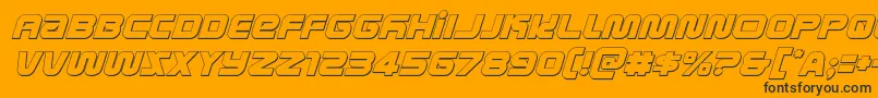 Lisätietoja metronauts3dital-fontista metronauts3dital-fontti – mustat fontit oranssilla taustalla