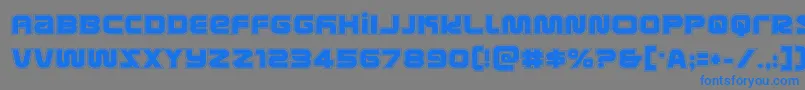 metronautsacad Font – Blue Fonts on Gray Background