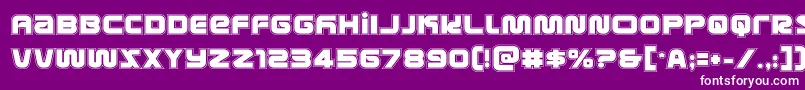 metronautsacad Font – White Fonts on Purple Background