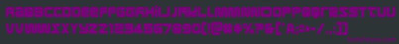 metronautscond Font – Purple Fonts on Black Background