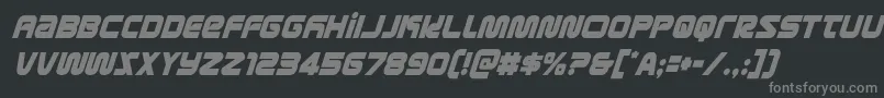 Więcej informacji o czcionce metronautscondital Czcionka metronautscondital – szare czcionki na czarnym tle