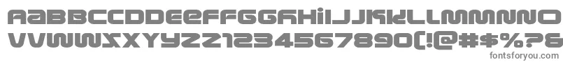 フォントmetronautsexpand – 白い背景に灰色の文字
