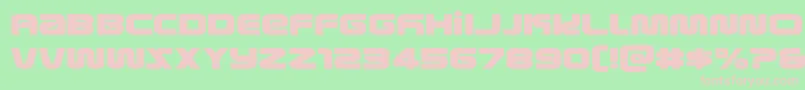 Czcionka metronautsexpand – różowe czcionki na zielonym tle