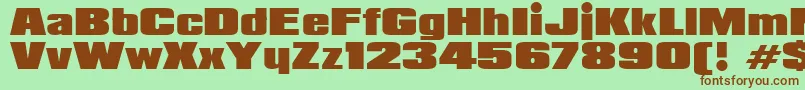 Padaloma Font – Brown Fonts on Green Background