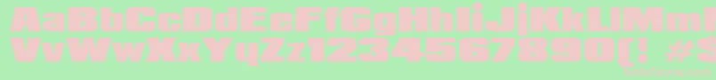 Padaloma Font – Pink Fonts on Green Background