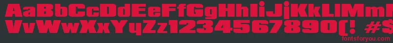 Padaloma Font – Red Fonts on Black Background