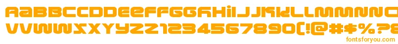 Fonte metronautsexpand – fontes laranjas
