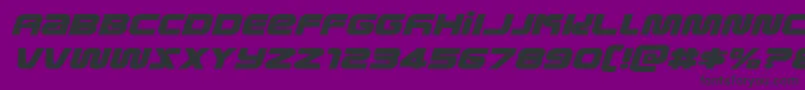 Шрифт metronautsexpandital – чёрные шрифты на фиолетовом фоне