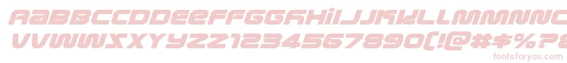 Police metronautsexpandital – polices roses sur fond blanc