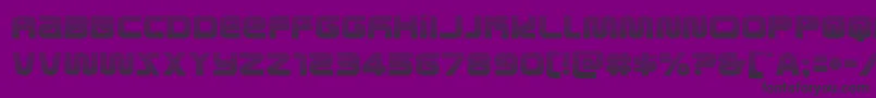 metronautsgrad-Schriftart – Schwarze Schriften auf violettem Hintergrund