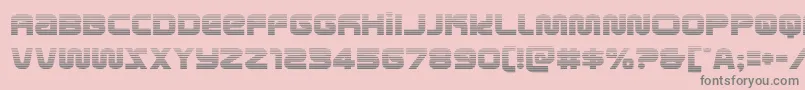 metronautsgrad Font – Gray Fonts on Pink Background