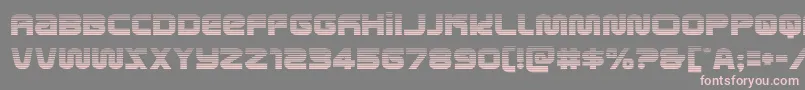 フォントmetronautsgrad – 灰色の背景にピンクのフォント