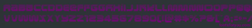 Шрифт metronautsgrad – фиолетовые шрифты на чёрном фоне