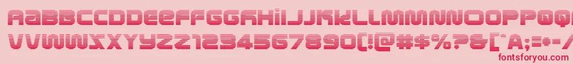 metronautsgrad Font – Red Fonts on Pink Background