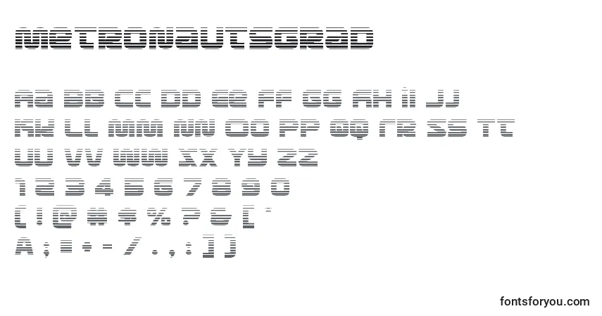 Metronautsgrad (134214)フォント–アルファベット、数字、特殊文字