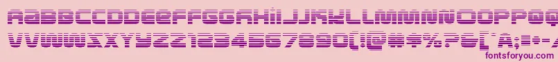 metronautsgrad Font – Purple Fonts on Pink Background