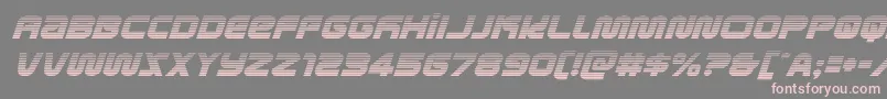 metronautsgradital Font – Pink Fonts on Gray Background