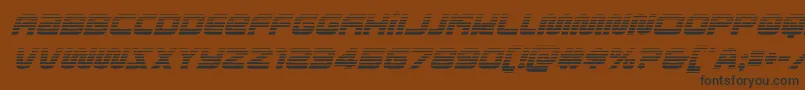 metronautsgradital Font – Black Fonts on Brown Background