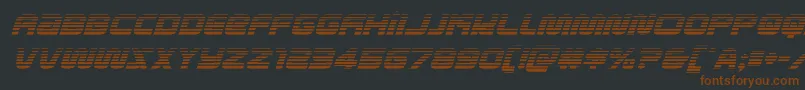 metronautsgradital-fontti – ruskeat fontit mustalla taustalla