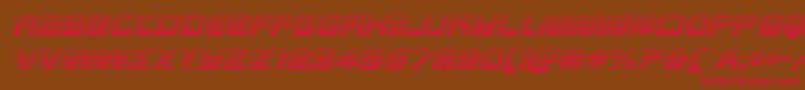 metronautsgradital Font – Red Fonts on Brown Background