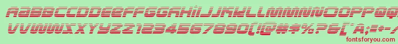 metronautsgradital Font – Red Fonts on Green Background