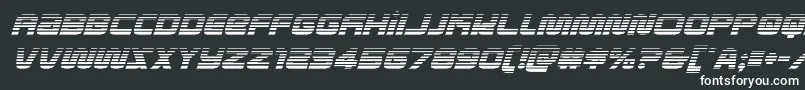 Шрифт metronautsgradital – белые шрифты на чёрном фоне