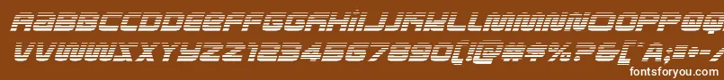 metronautsgradital Font – White Fonts on Brown Background