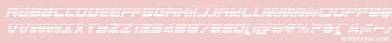 metronautsgradital-Schriftart – Weiße Schriften auf rosa Hintergrund