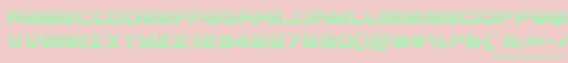 metronautshalf Font – Green Fonts on Pink Background