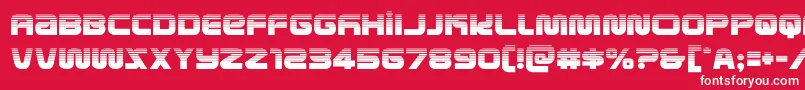 metronautshalf Font – White Fonts on Red Background