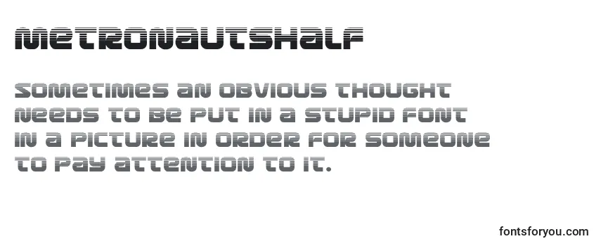 Metronautshalf フォントのレビュー