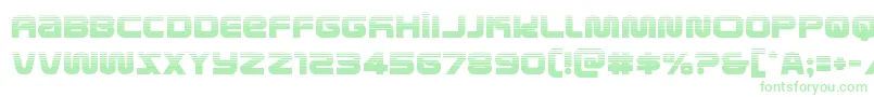 metronautshalf Font – Green Fonts on White Background