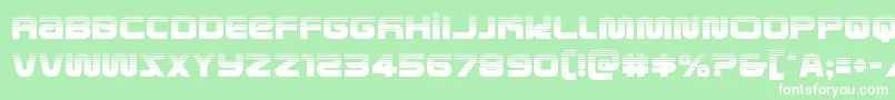 metronautshalf Font – White Fonts on Green Background