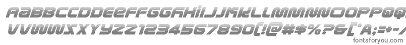 metronautshalfital Font – Gray Fonts on White Background