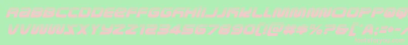 metronautshalfital Font – Pink Fonts on Green Background