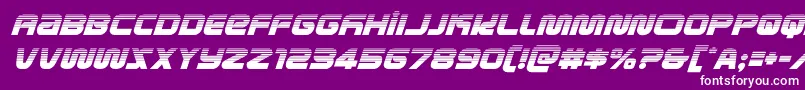 metronautshalfital Font – White Fonts on Purple Background