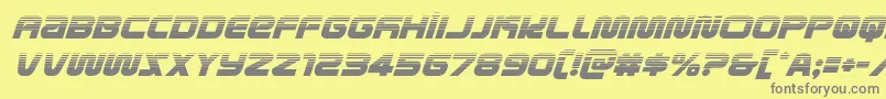 Шрифт metronautshalfital – серые шрифты на жёлтом фоне