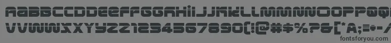 metronautslaser Font – Black Fonts on Gray Background