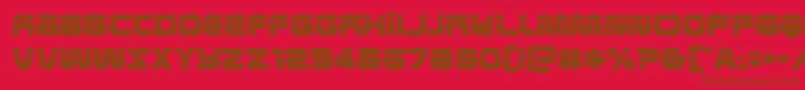 metronautslaser Font – Brown Fonts on Red Background