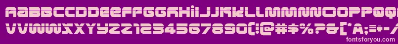 metronautslaser Font – Pink Fonts on Purple Background