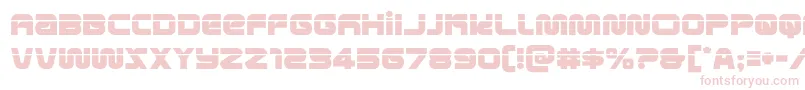 metronautslaser Font – Pink Fonts on White Background