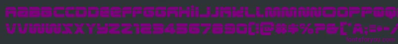 metronautslaser-Schriftart – Violette Schriften auf schwarzem Hintergrund