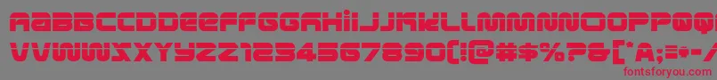 metronautslaser Font – Red Fonts on Gray Background