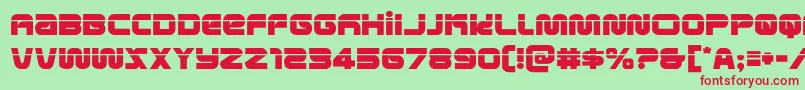 metronautslaser Font – Red Fonts on Green Background