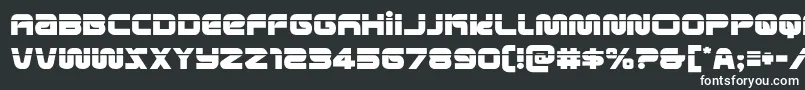 Шрифт metronautslaser – белые шрифты на чёрном фоне