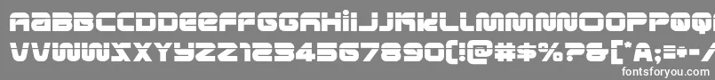 metronautslaser Font – White Fonts on Gray Background