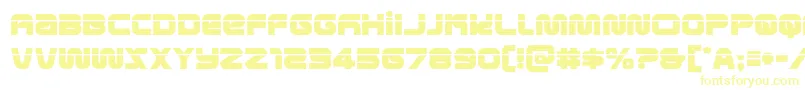 metronautslaser Font – Yellow Fonts on White Background